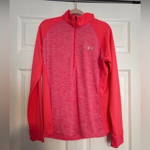 NWOT Under Armour Women's Tech 1/2 Zip Twist long-sleeve shirt, size Large